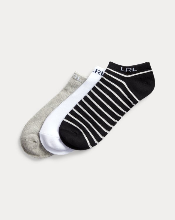 Cotton-Blend Ankle Sock Three-Pack