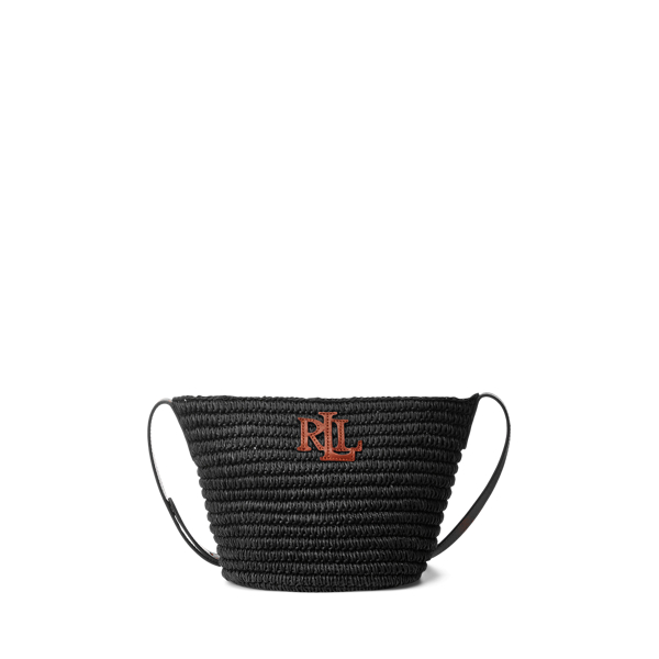 Straw Medium Nicki Crossbody Bag for Women Ralph Lauren® AM