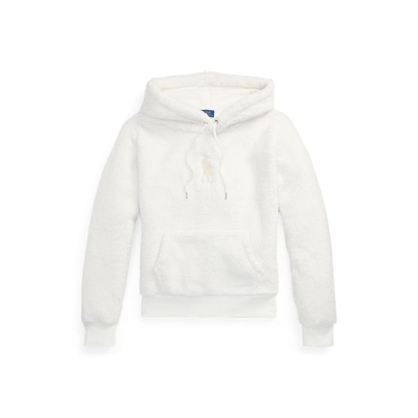 Sweat à capuche en molleton avec poney pour Women | Ralph Lauren® FR