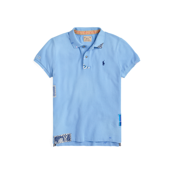Skinny Fit Patchwork Polo Shirt for Women Ralph Lauren® UK