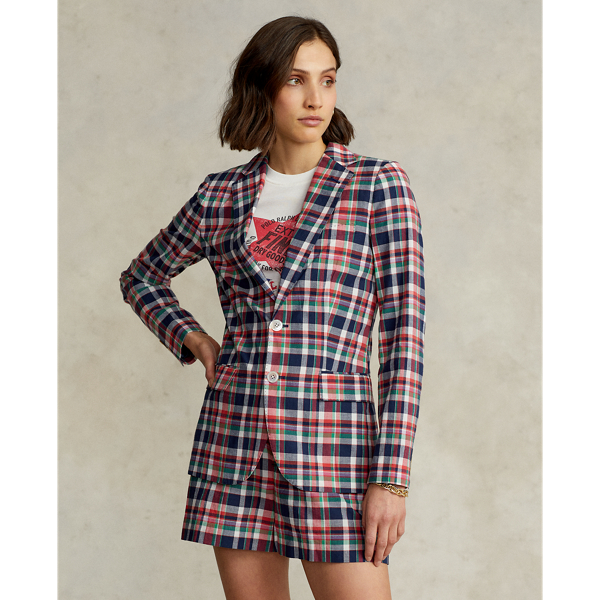 Polo Ralph Lauren Madras Single-Breasted Blazer 1
