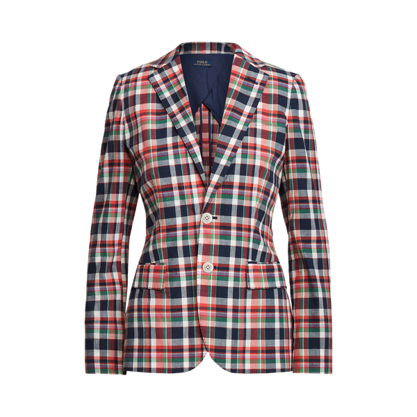 Polo Ralph Lauren Madras Single-Breasted Blazer 2
