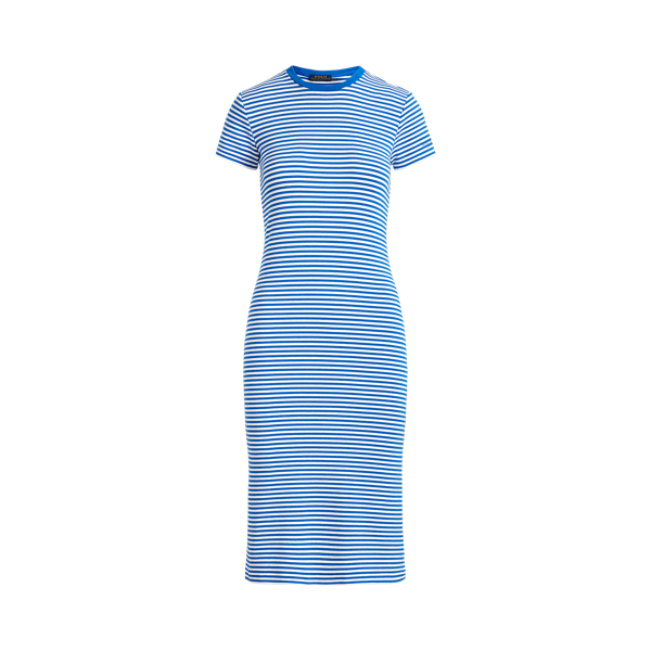 Striped Stretch Cotton T-Shirt Dress for Women | Ralph Lauren® CH