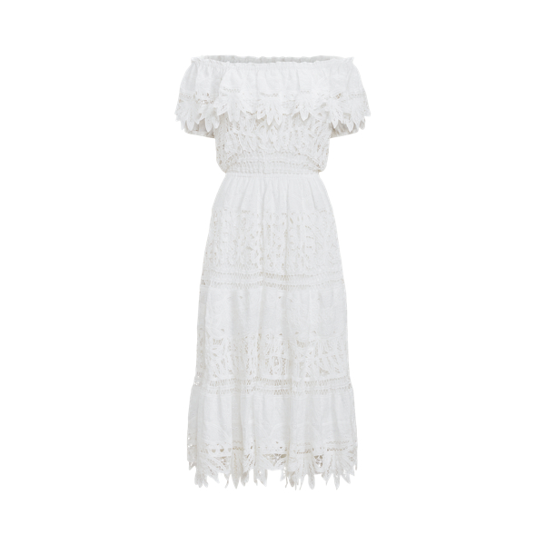 Battenberg-Lace Linen Dress for Women | Ralph Lauren® BE
