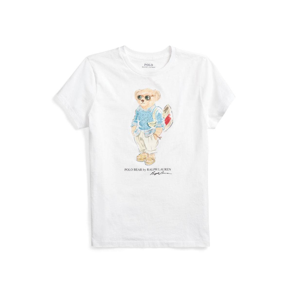 Summer Cable Polo Bear Jersey Tee