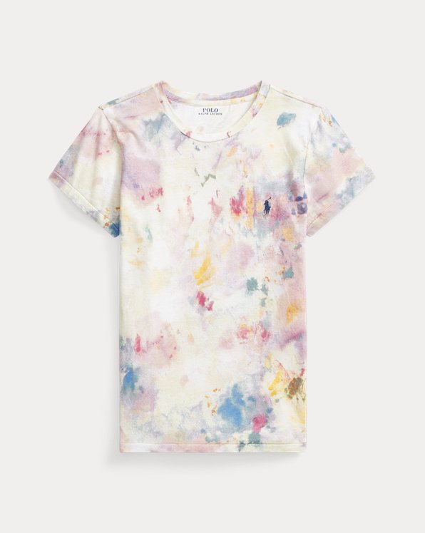Paint-Splatter Print Jersey T-Shirt