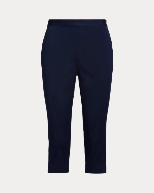 Cropped Stretch Cotton Trouser