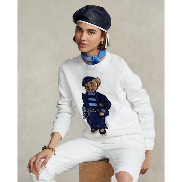 Polo Bear Cotton Linen Sweater