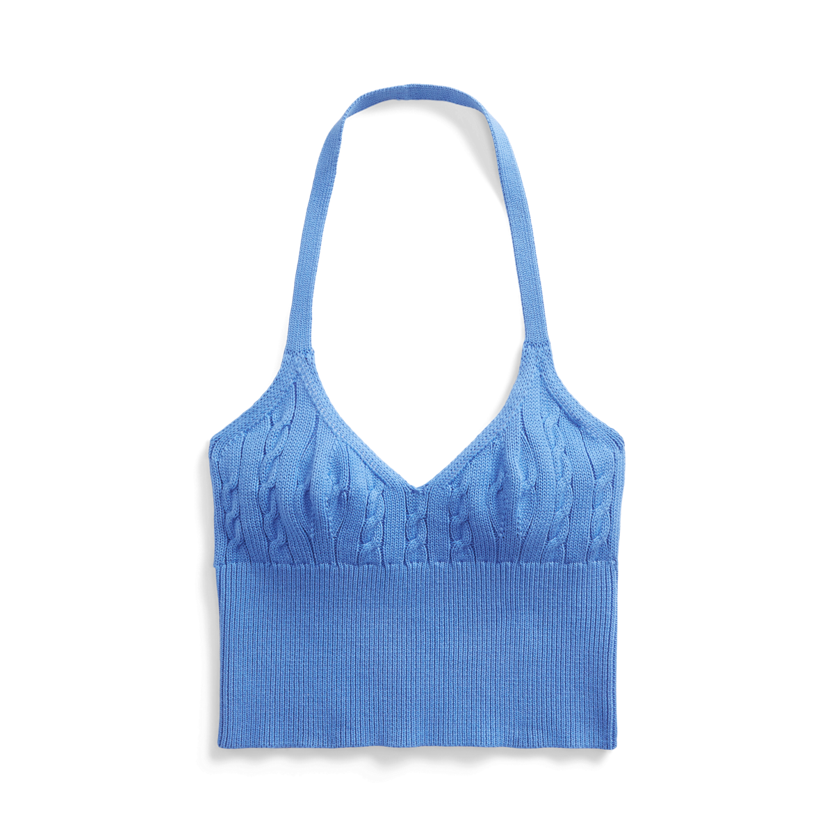 Pointer compromise receive Cable-Knit Halter Top