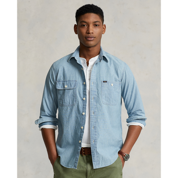 Men's Denim & Chambray Casual Shirts & Button Down Shirts | Ralph Lauren