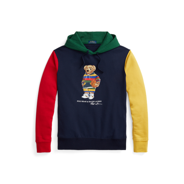 Polo Bear Color-Blocked Fleece Hoodie