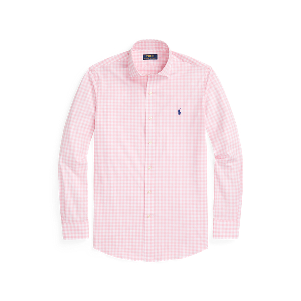 Classic Fit Gingham Stretch Poplin Shirt Save your Wishlist
