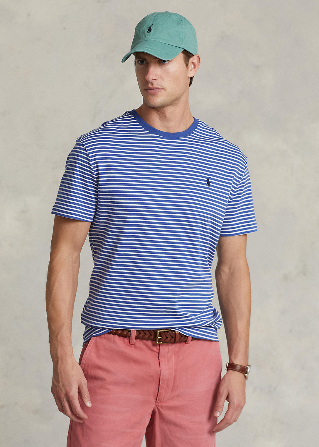 Classic Fit Striped Soft Cotton T-Shirt