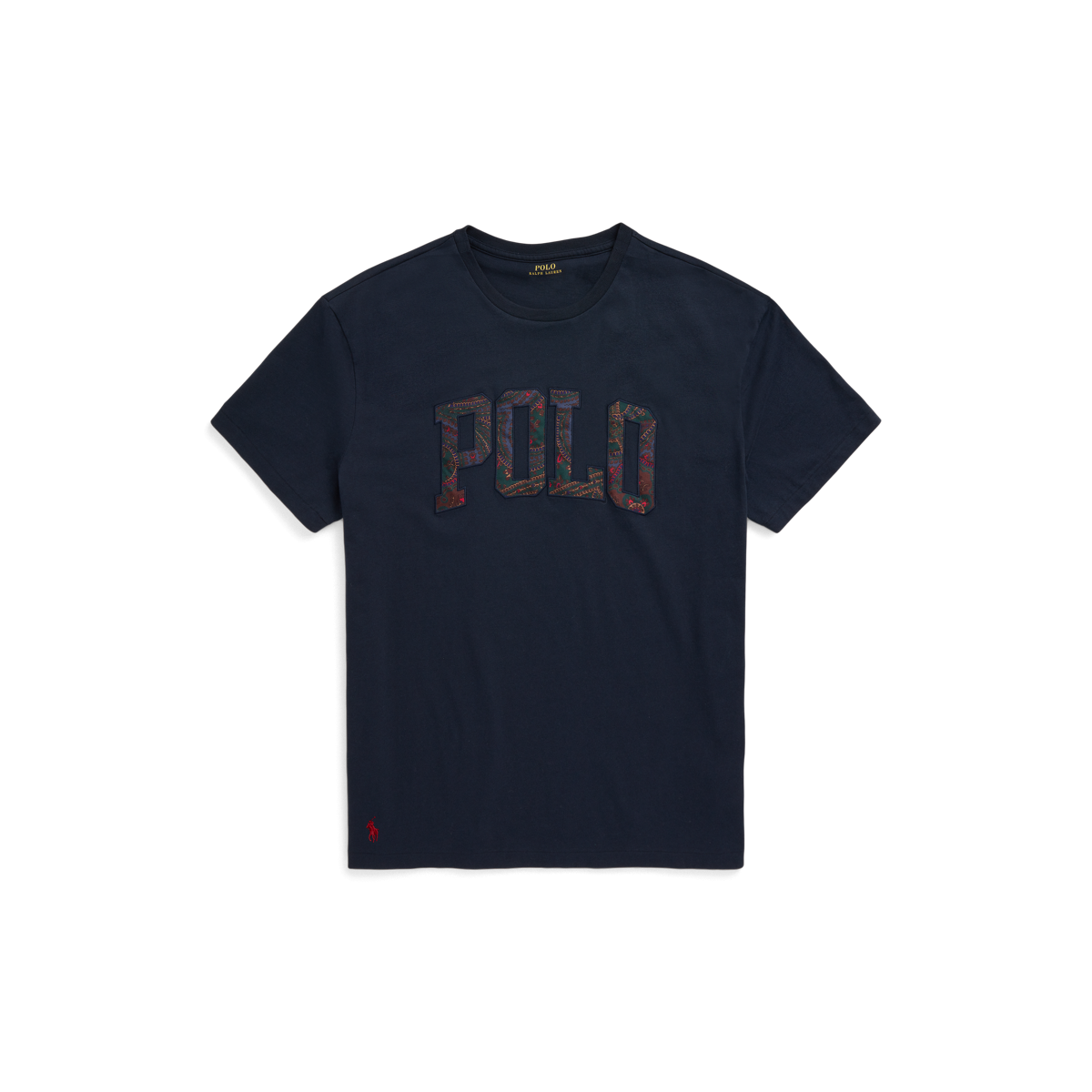 Classic Fit Paisley-Logo Jersey T-Shirt