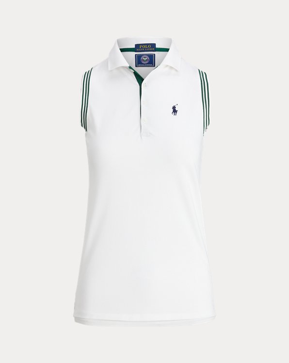 Mouwloos piqué Wimbledon Polo-shirt