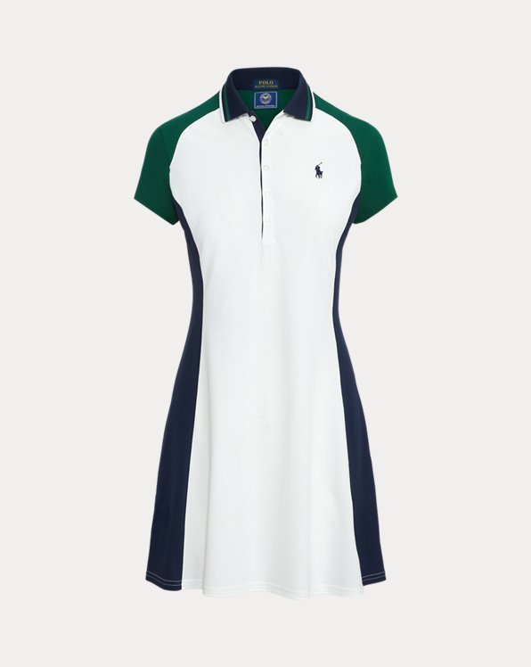Wimbledon piqué Polo-jurk met korte mouw