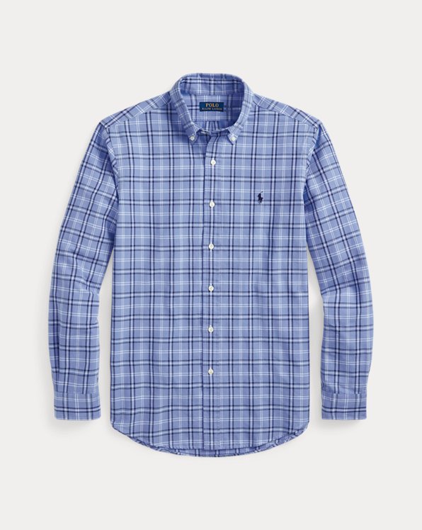Custom Fit Plaid Oxford Shirt