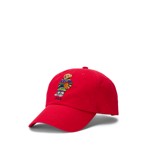 Polo Ralph Lauren Men's Polo Bear Chino Ball Cap Red Size Regular