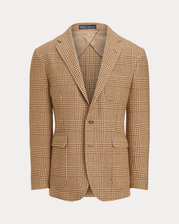 Polo Soft Plaid Silk-Blend Suit Jacket