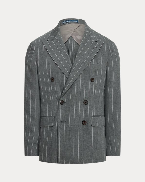 Polo Soft Striped Wool-Blend Suit Jacket