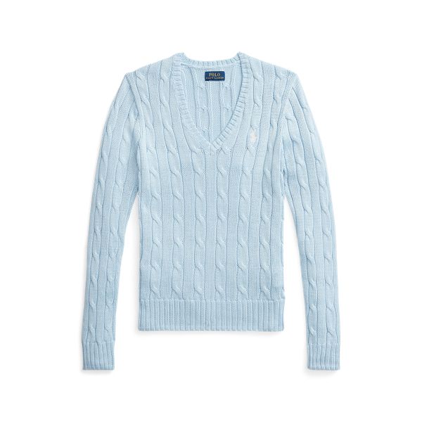 Pull torsadé col en V pour Women | Ralph Lauren® FR