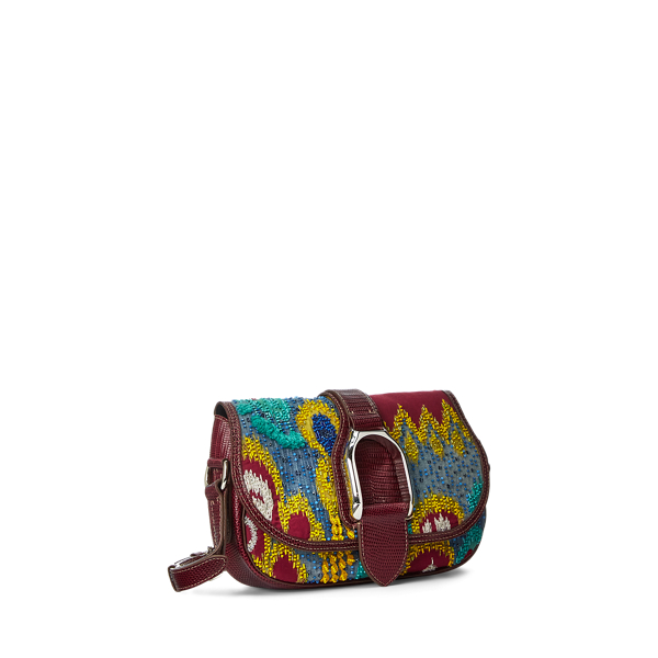 Ralph Lauren Collection Embellished Denim Welington Shoulder Bag 2