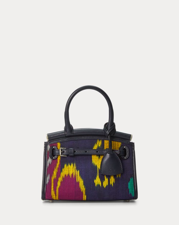 Silk Ikat-Print Mini RL50 Handbag