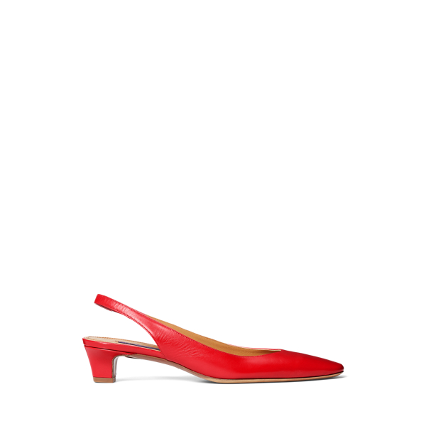 Slingback Kels em couro de vitela