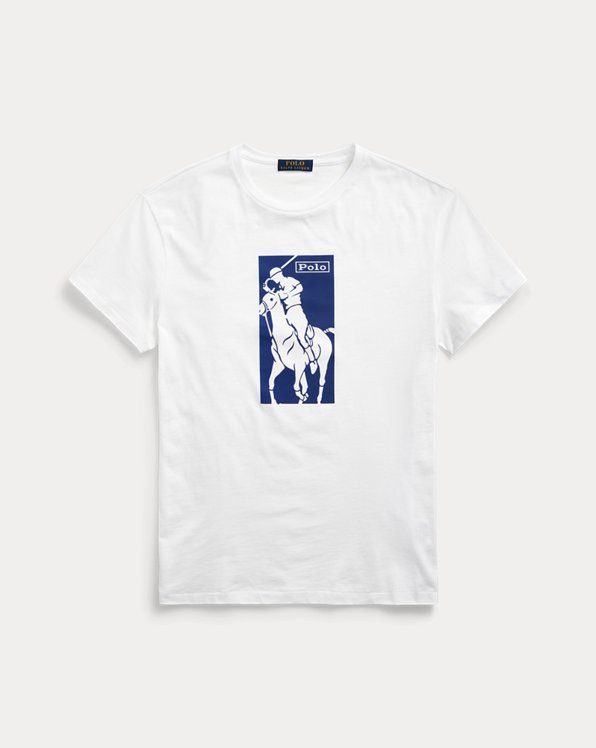 Custom smal T-shirt met logo en Big Pony