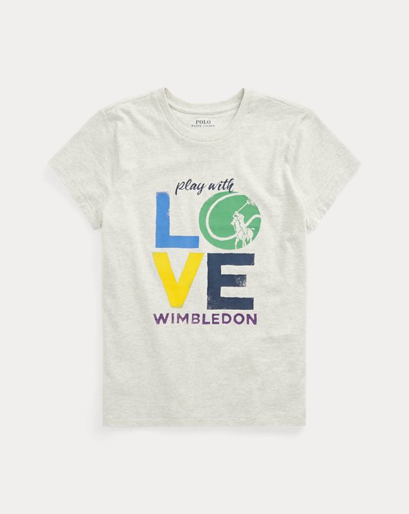 Jersey T-shirt met Wimbledon-logo