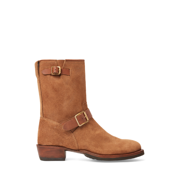 Botas em camurça envelhecida