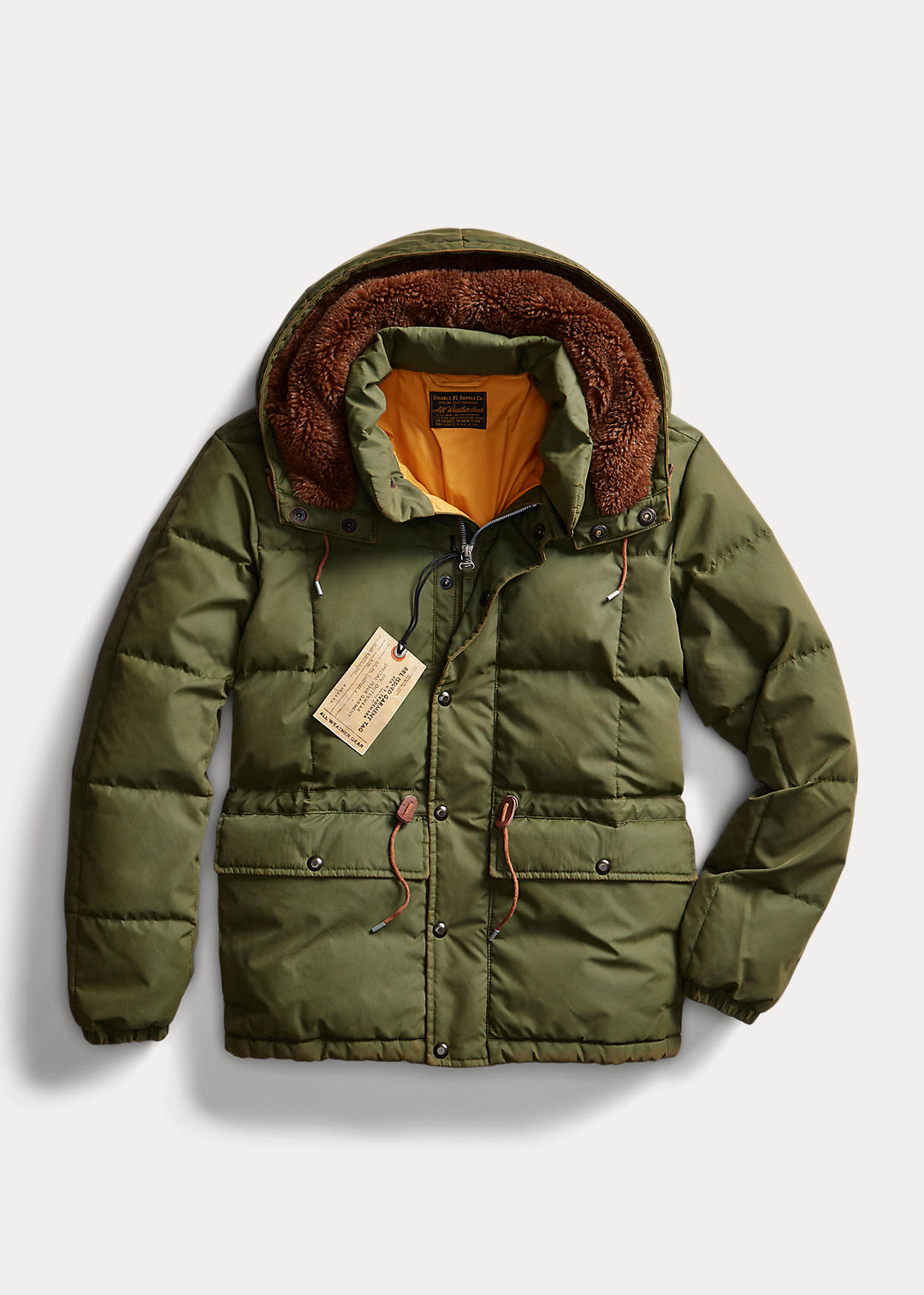 Coated Twill Quilted Jacket