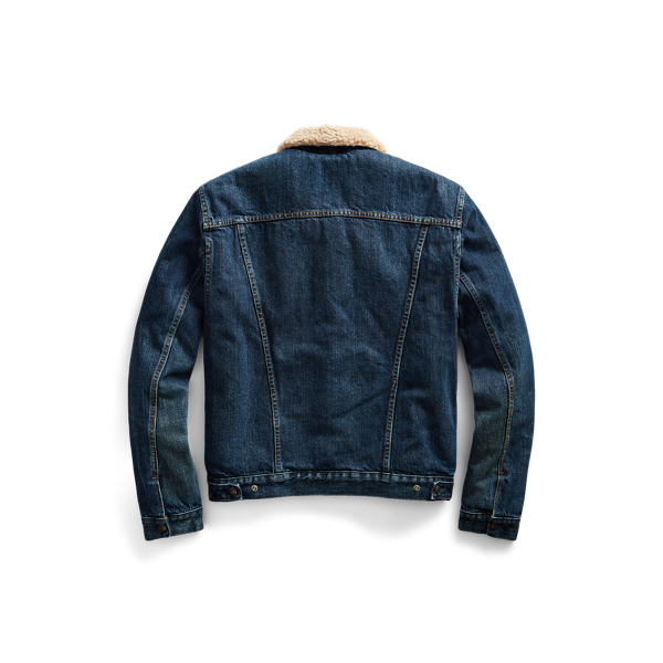 Fleece-Lined Denim Trucker Jacket for Men | Ralph Lauren® BE