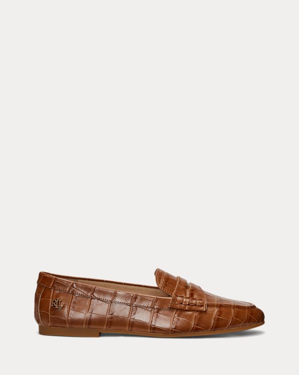 Adison Embossed Leather Loafer