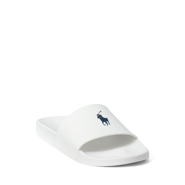 mens black ralph lauren sliders