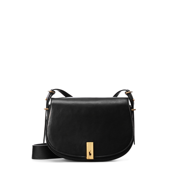 Mala Saddle Polo ID em couro de vitela