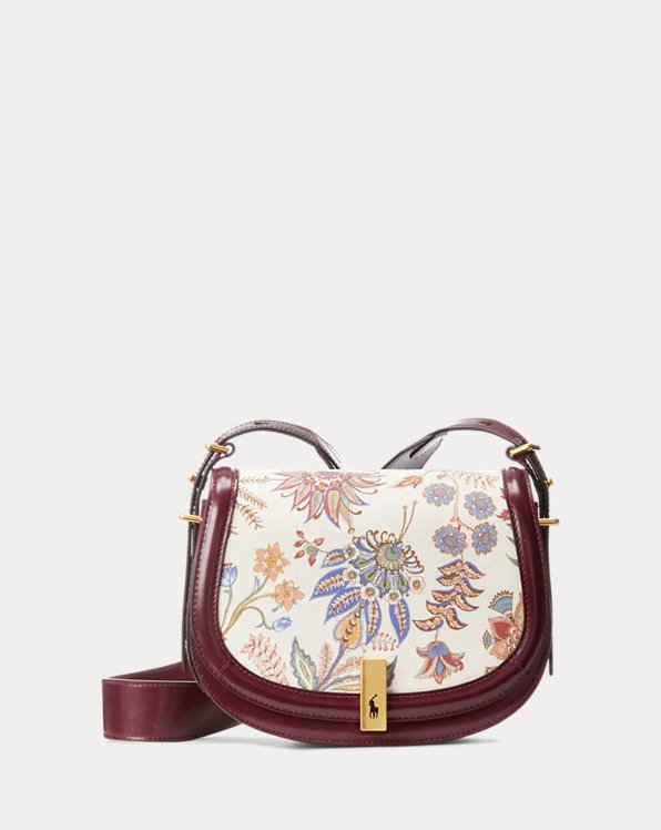 Polo ID Floral Canvas Saddle Bag