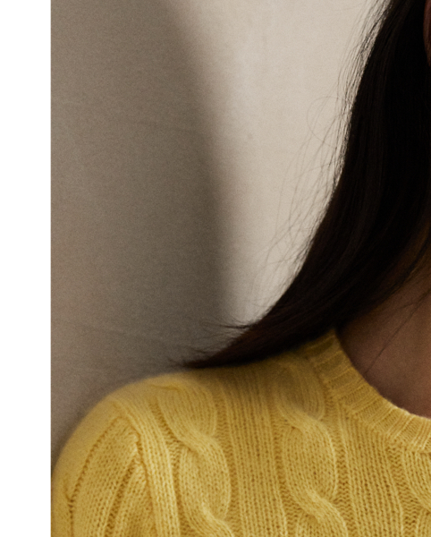 Inspired by fishermen's ropes, the cable-knit jumper's defining motif has transformed from a practical, hard-wearing construction into a symbol of collegiate style. This version is crafted from luxuriously soft cashmere, which is spun and dyed in a renowned Italian mill.