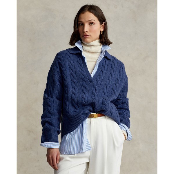 Jersey Polo de punto de lana y cachemira para Women | Ralph Lauren® ES