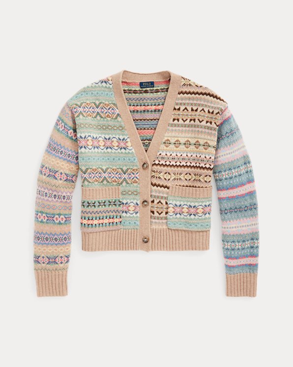 Cardigan écossais en laine mélangée Ralph Lauren Fille Vêtements Pulls & Gilets Gilets Cardigans 
