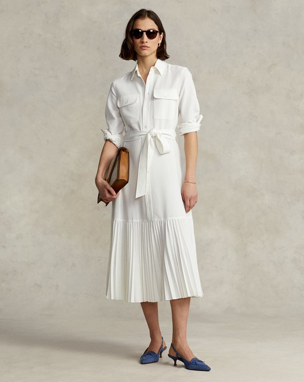 Ralph Lauren Shirt Dress cream elegant Fashion Dresses Shirt Dresses 