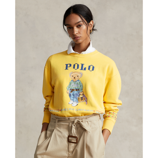 New Orleans Polo Bear Fleece Sweatshirt for Women | Ralph Lauren® IL