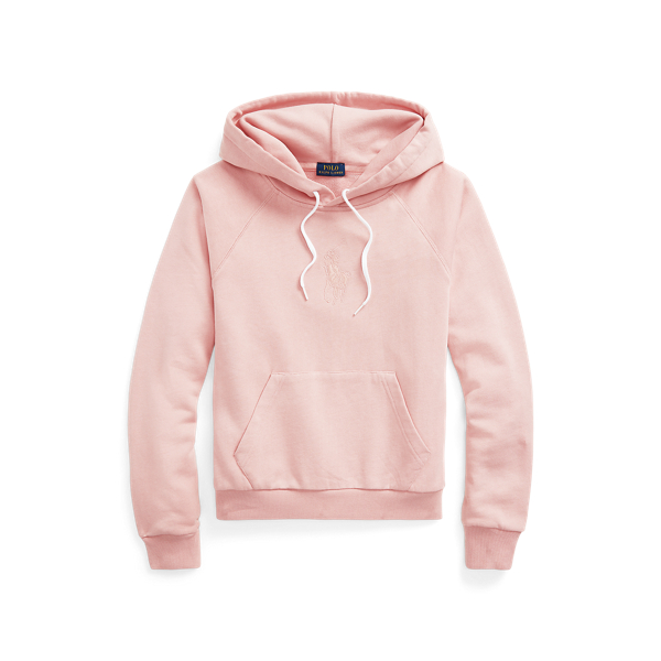 Shrunken Fit Big-Pony-Satin-Patch Hoodie
