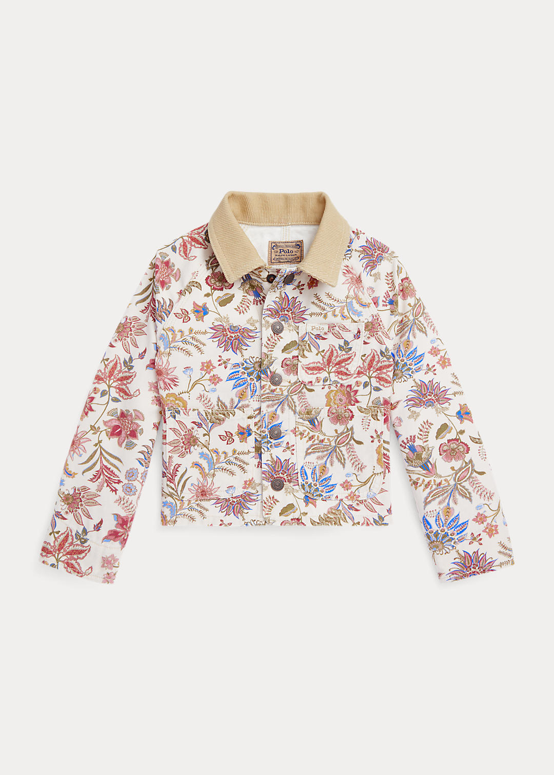Floral Cotton Canvas Jacket