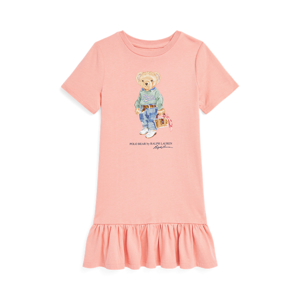 Vestido t-shirt em malha Polo Bear