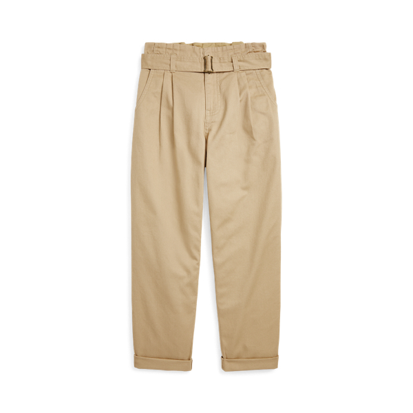 Pantalon paperbag ceinturé en sergé pour Children | Ralph Lauren® FR