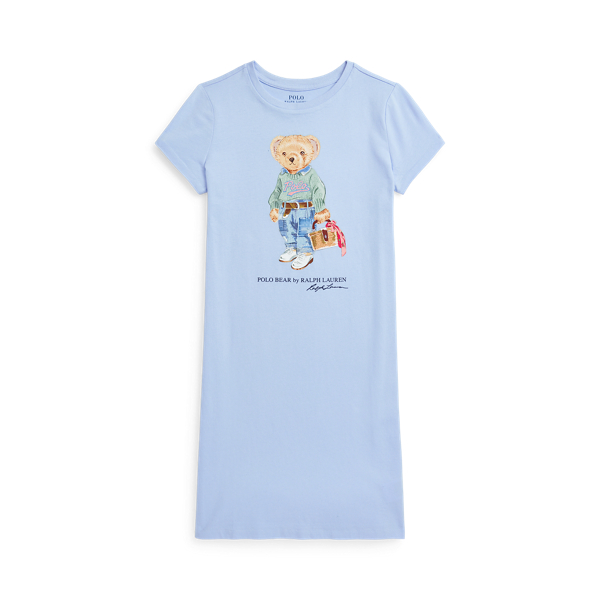 Vestido t-shirt em malha Polo Bear