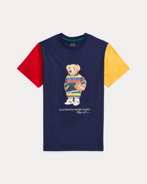 Polo Bear kleurgeblokt katoenen T-shirt