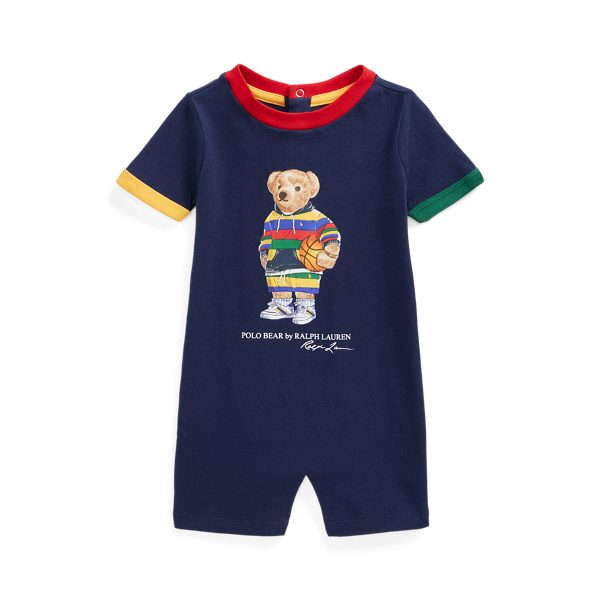 Polo Bear Cotton Jersey Shortall