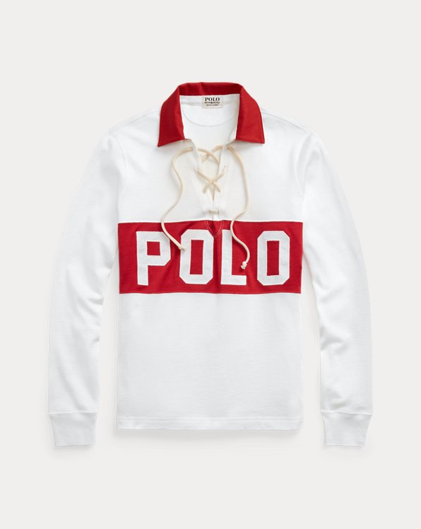 Logo lace-up Polo-shirt
